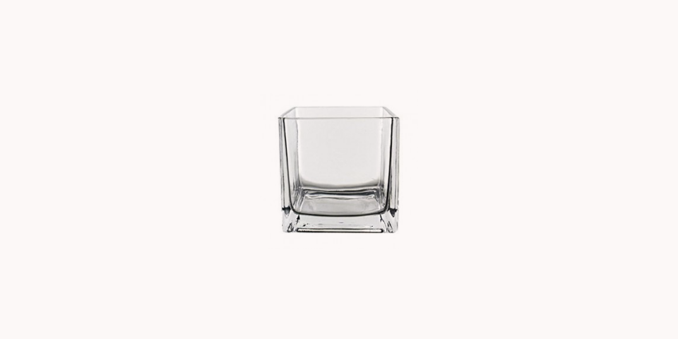 onhandig Let op levenslang Theelichthouder glas vierkant | Atelier Rosé